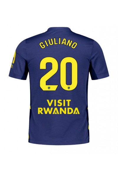 Atletico Madrid Giuliano Simeone #20 Jalkapallovaatteet Vieraspaita 2025-26 Lyhythihainen Atletico Madrid Giuliano Simeone #20 Jalkapallovaatteet Vieraspaita 2025-26 Lyhythihainen